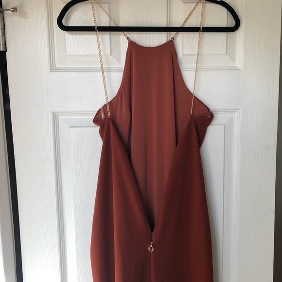 Nookie Lexi Chain Gown Rust Large - Picture 13 of 15